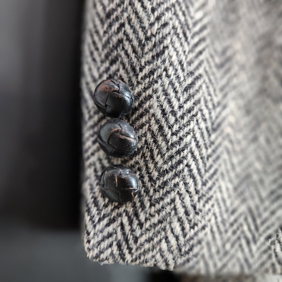 VINTAGE HANDWOVEN 100% PURE SCOTTISH WOOL SPORTS COAT SIZE MEDIUM - Picture 6 of 9